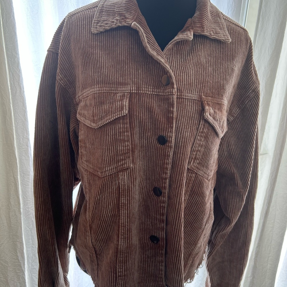 POL Brown Corduroy Jean Jacket